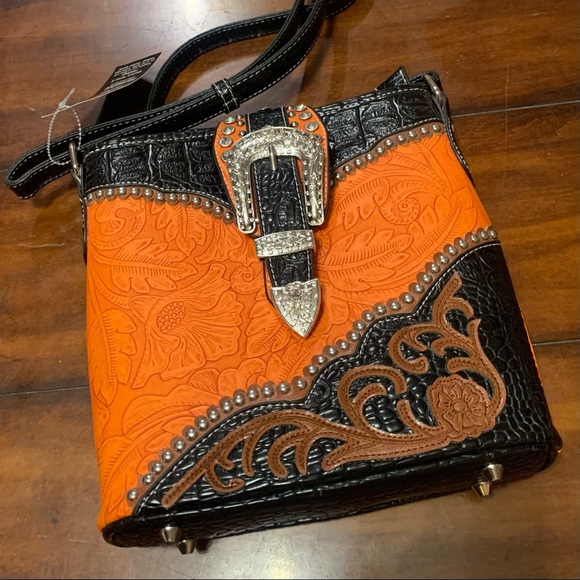 Burnt Orange Western Purse - Picture 2 of 13